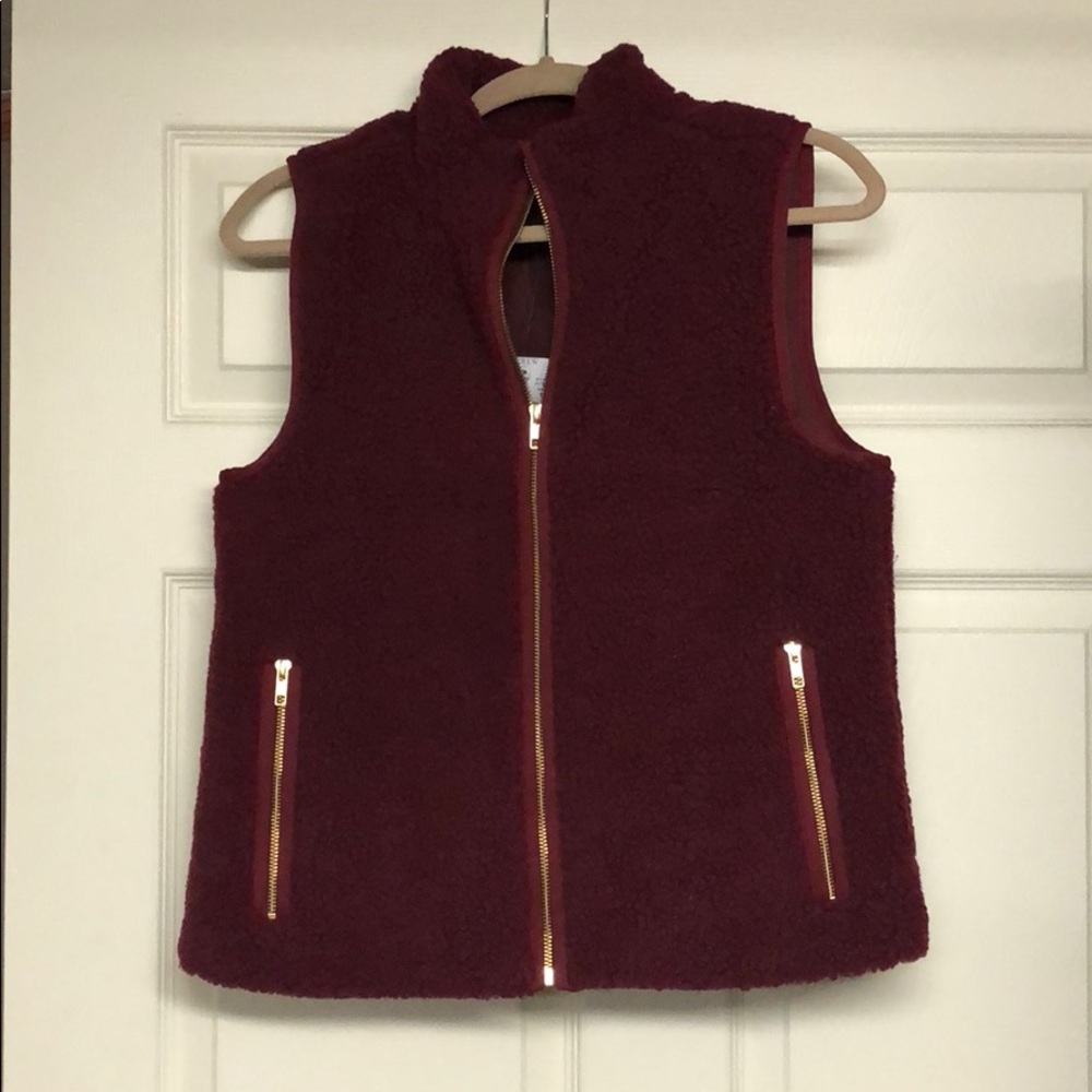 J.crew Mercantile Maroon Vest